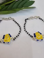 Yellow Ganesha kids Blackbead Nazaria Bracelet