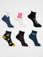 Printed unisex socks set of six