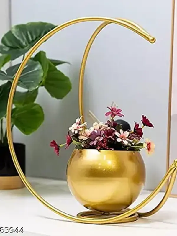 Metal Flower Vase for Living Room