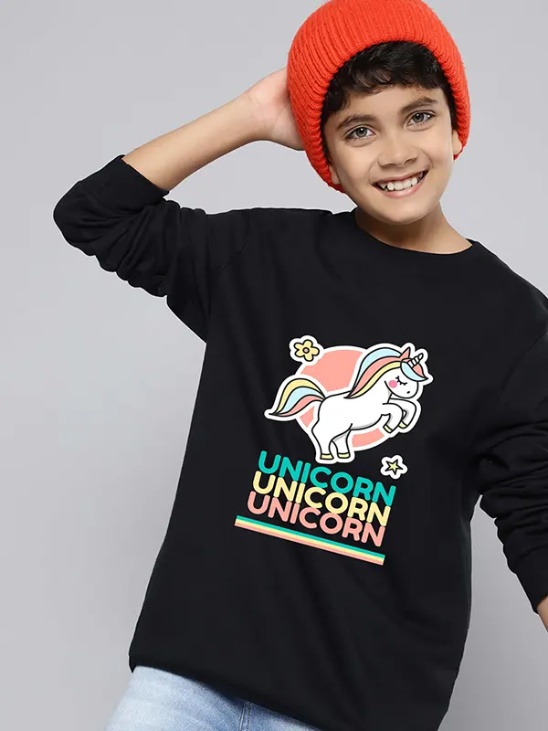 Unicorn Sweatshirt for Boy Cotton T-shirt