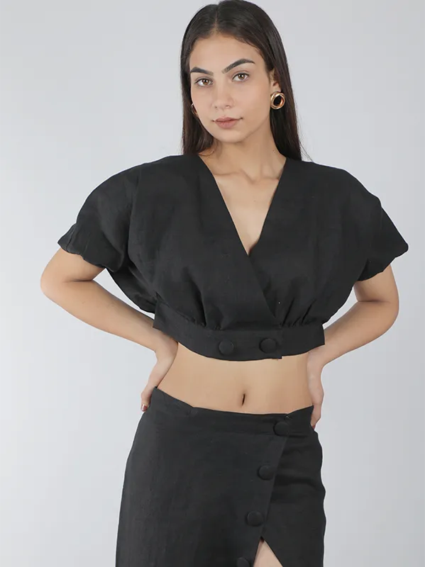 Loose Fit Top Black