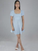 Blue Bow Dress for Women