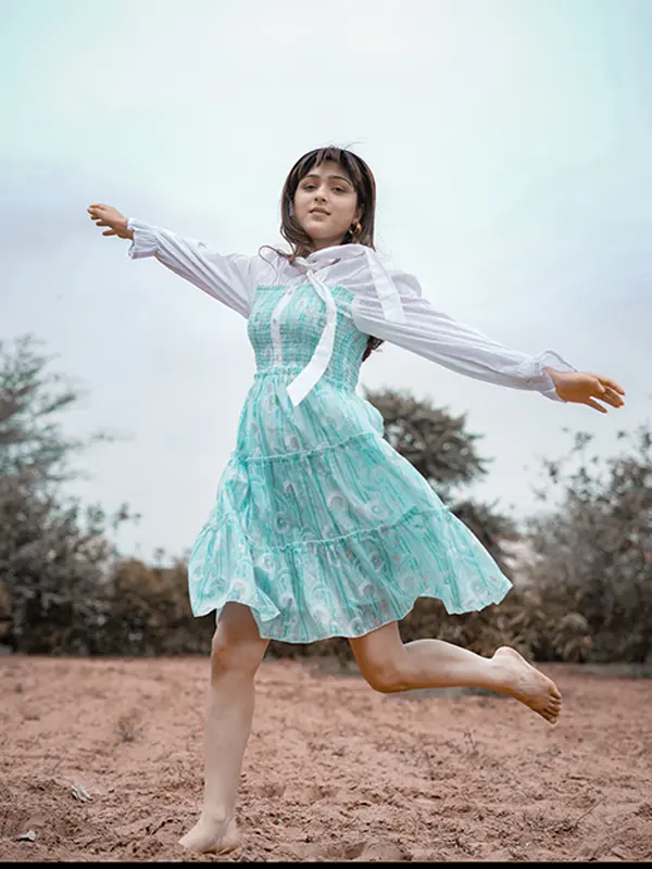 Sky Blue Short Dress