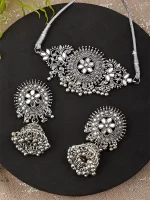 GS Silver Oxidised Jewelry Set