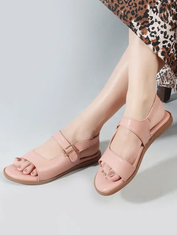 NUDE TONED CASUAL FLATS