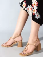 camel shade heels