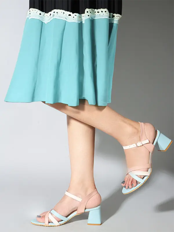 Pastel Toned Block Heels