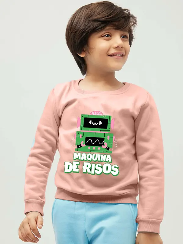 Maquina Printed Sweatshirt for Boy Cotton T-shirt