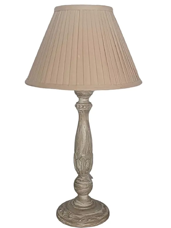 Wooden Table Lamp with Shade