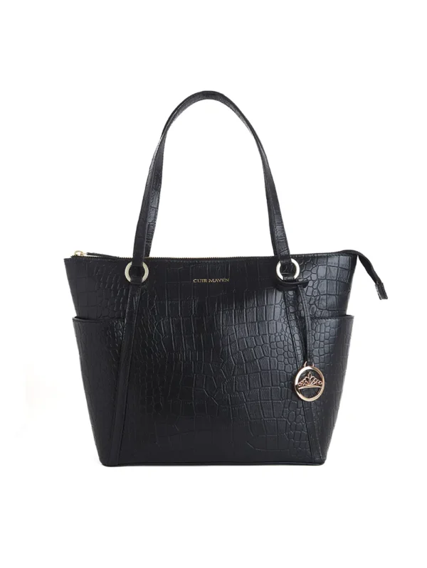 Black Metro Mate Tote Bag For Women