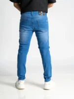 Steel Blue Lycra Denim Jeans