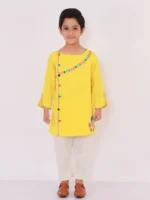 Yellow Embroidered Kurta Set