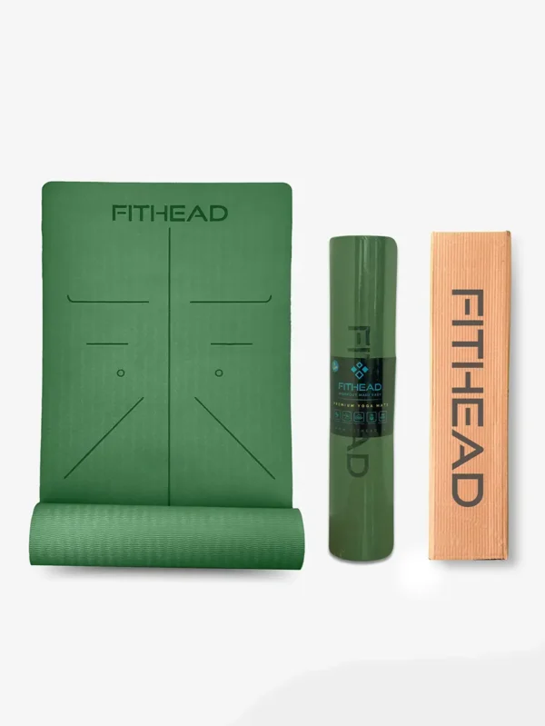 Green color yoga mat