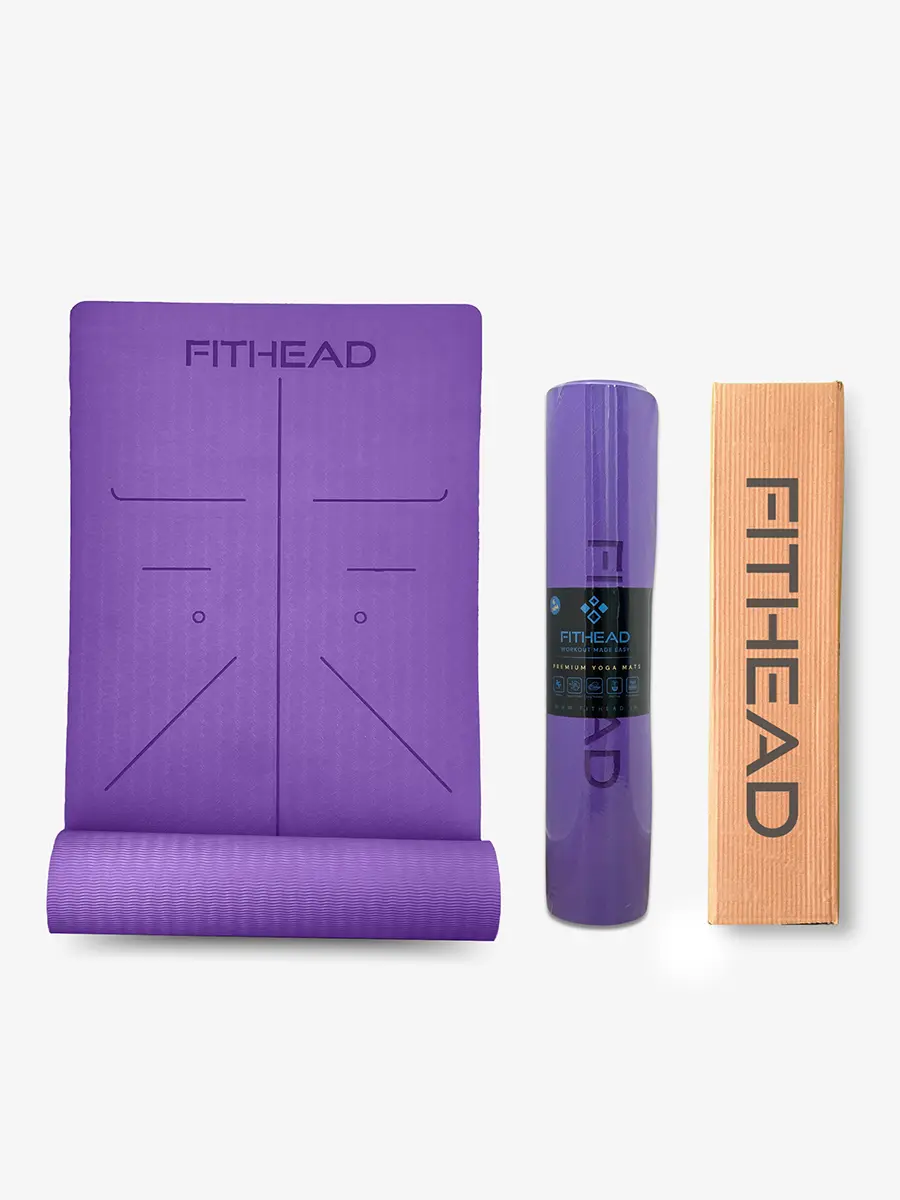 violet color yoga mat