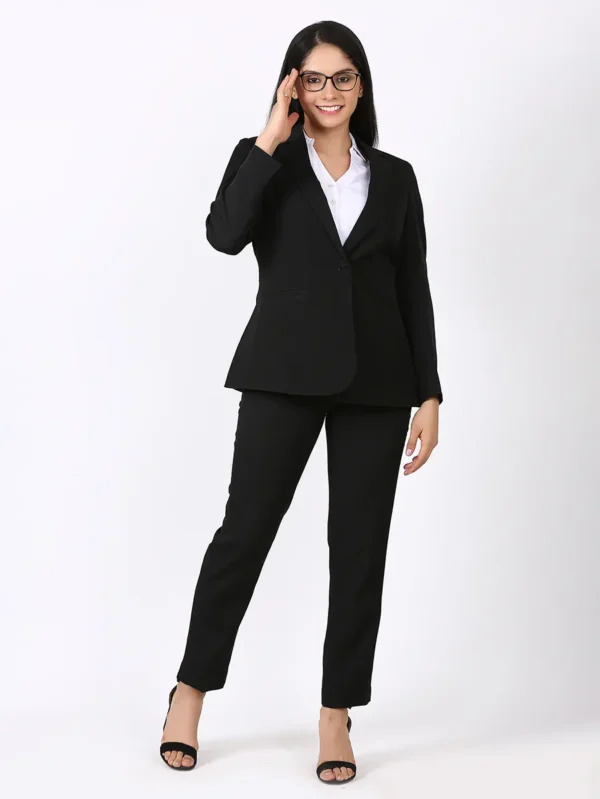 Notch Collar Blazer and Pants Set for Women | Manerazz