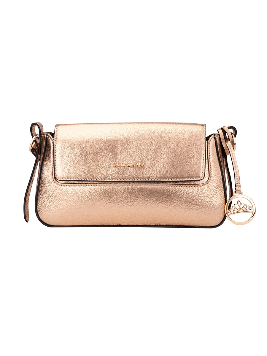 Rose Gold Celestial Shoulder Bag For Women