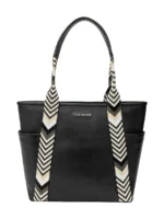 Black Metro Muse Tote Bag For Women