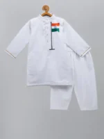 Indian Flag Kurta Set with Pyjama