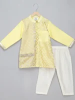 Yellow Kurta Pyjama Set for Kids