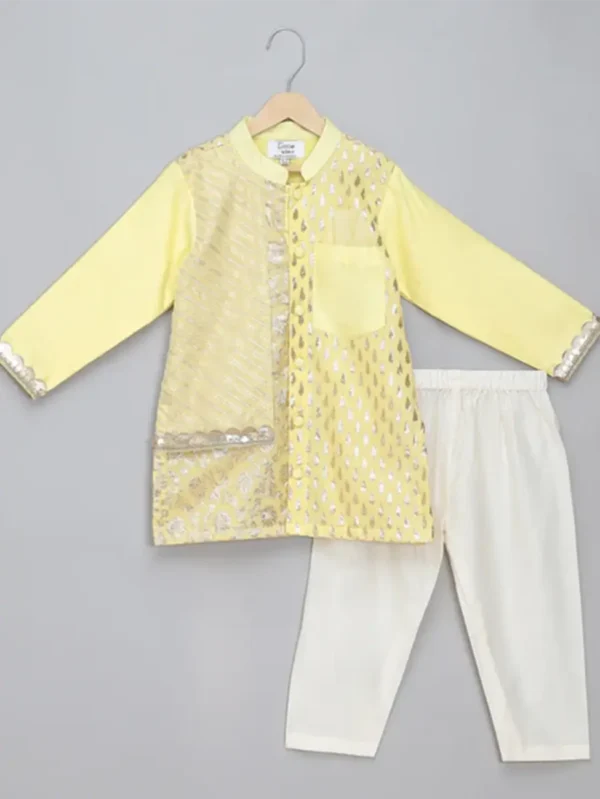 Yellow Kurta Pyjama Set for Kids