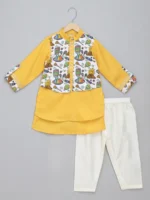 Lohri Printed Kurta Set with Pyjama for Kids