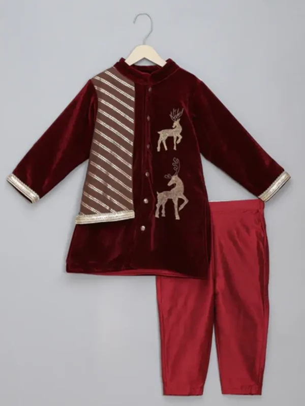 Bandhgala Embroidery Set for Kids