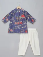 Multicolor Kurta Pyjama Set for Kids