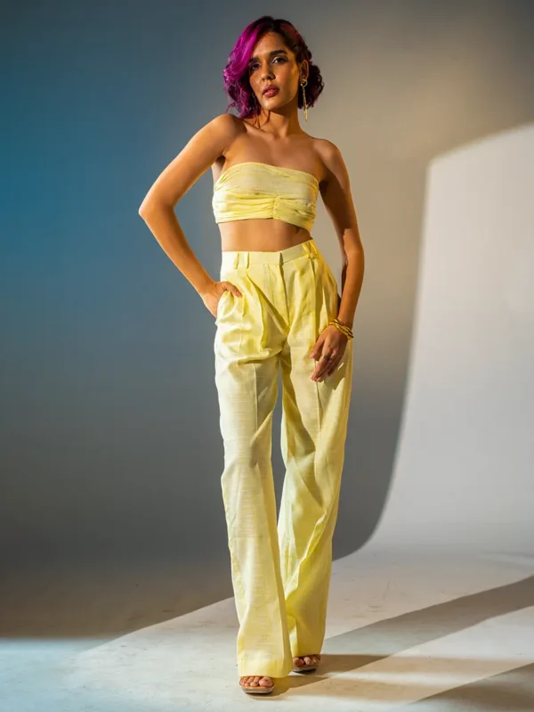 High Waisted Yellow Pants