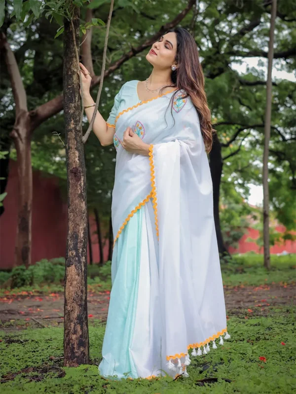 Sea Green Saree