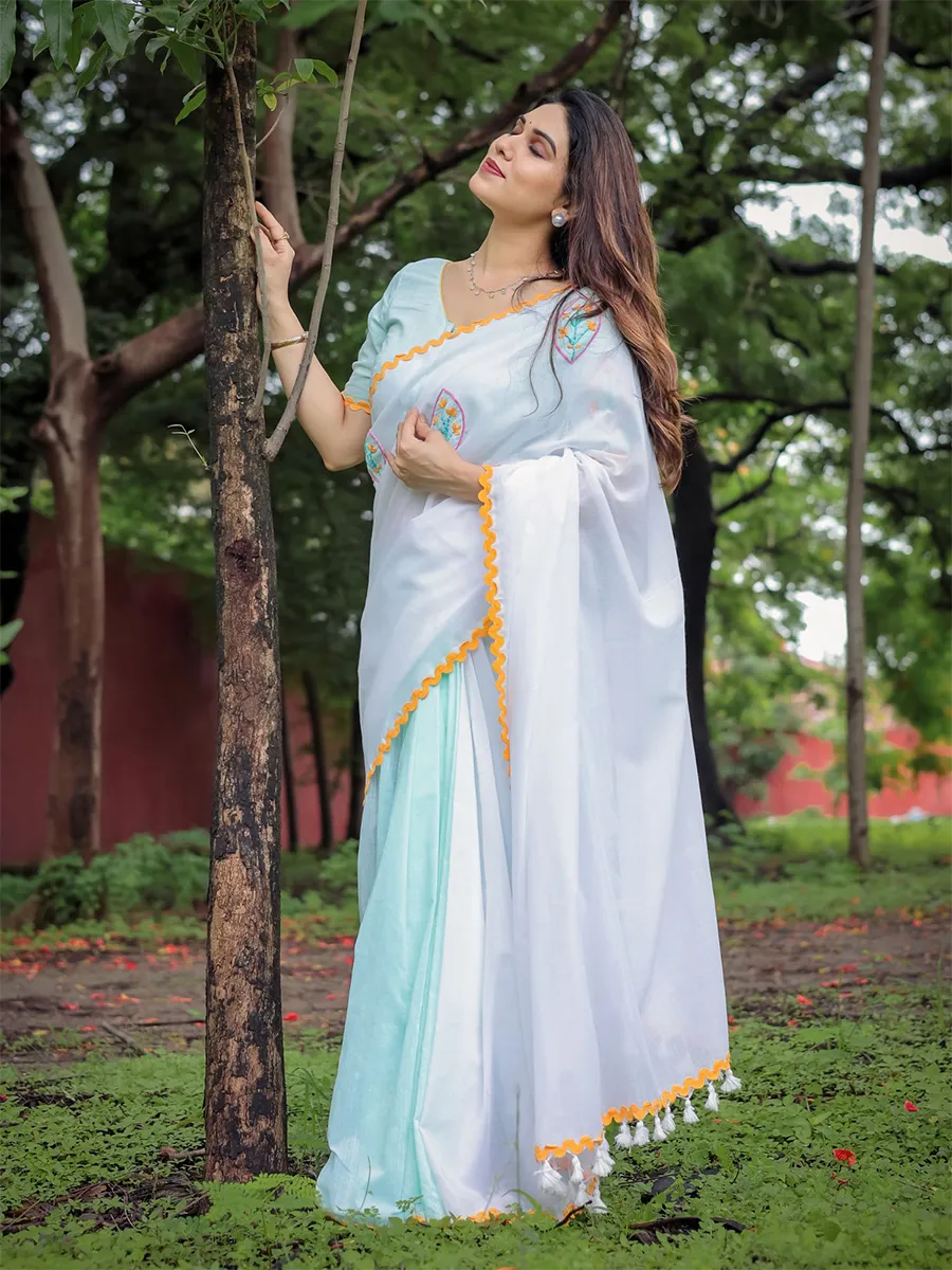 Sea Green Saree