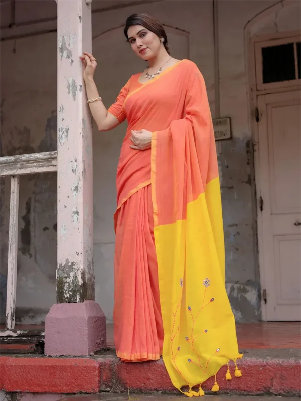 Embroidered Saree with Blouse