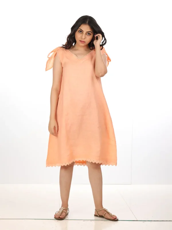 Sundown Peach Dust Dress