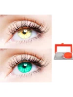 Sea Blue & Gold Contact Lenses 2 Pair