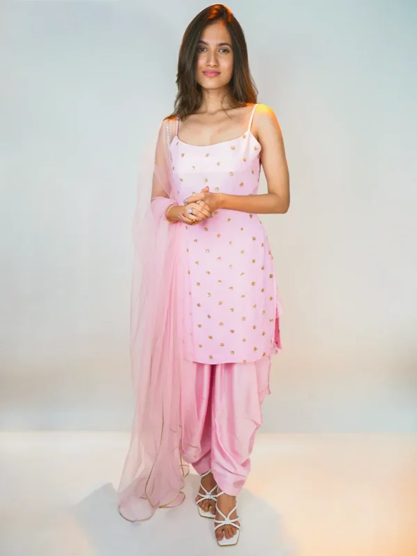 Pink Patiala Suit Set for women