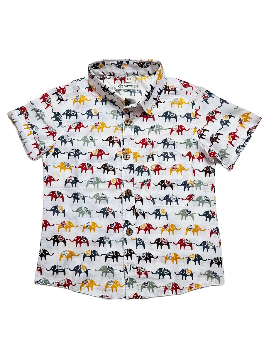 Jumbo Train Cotton Shirt for Kids